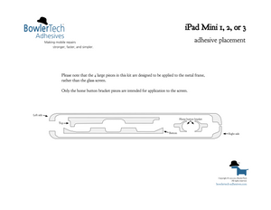 iPad Mini 1/2/3 premium adhesive kit